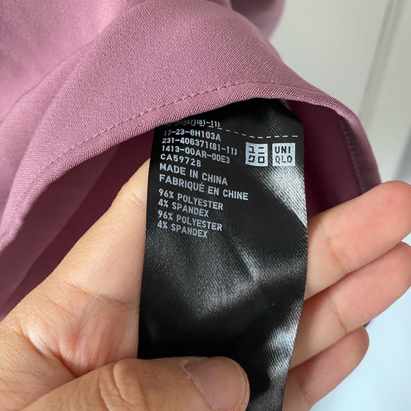 Uniqlo Women’s Drape Mock Neck 3/4 Sleeve Blouse Size Xs - Picture 5 of 6